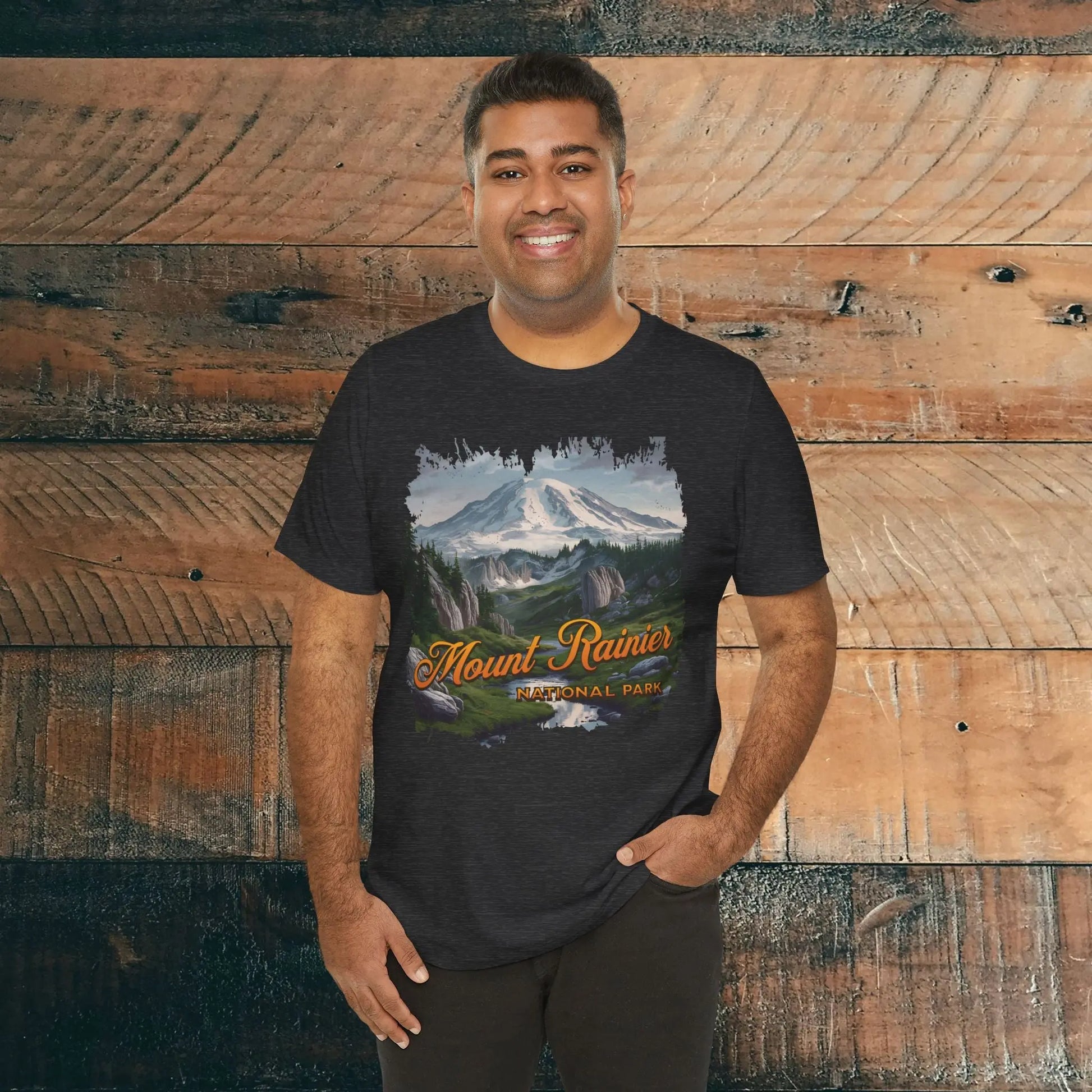 Mount Rainier National Park Unisex Fit Soft Short Sleeve Tee - Park Service Apparel