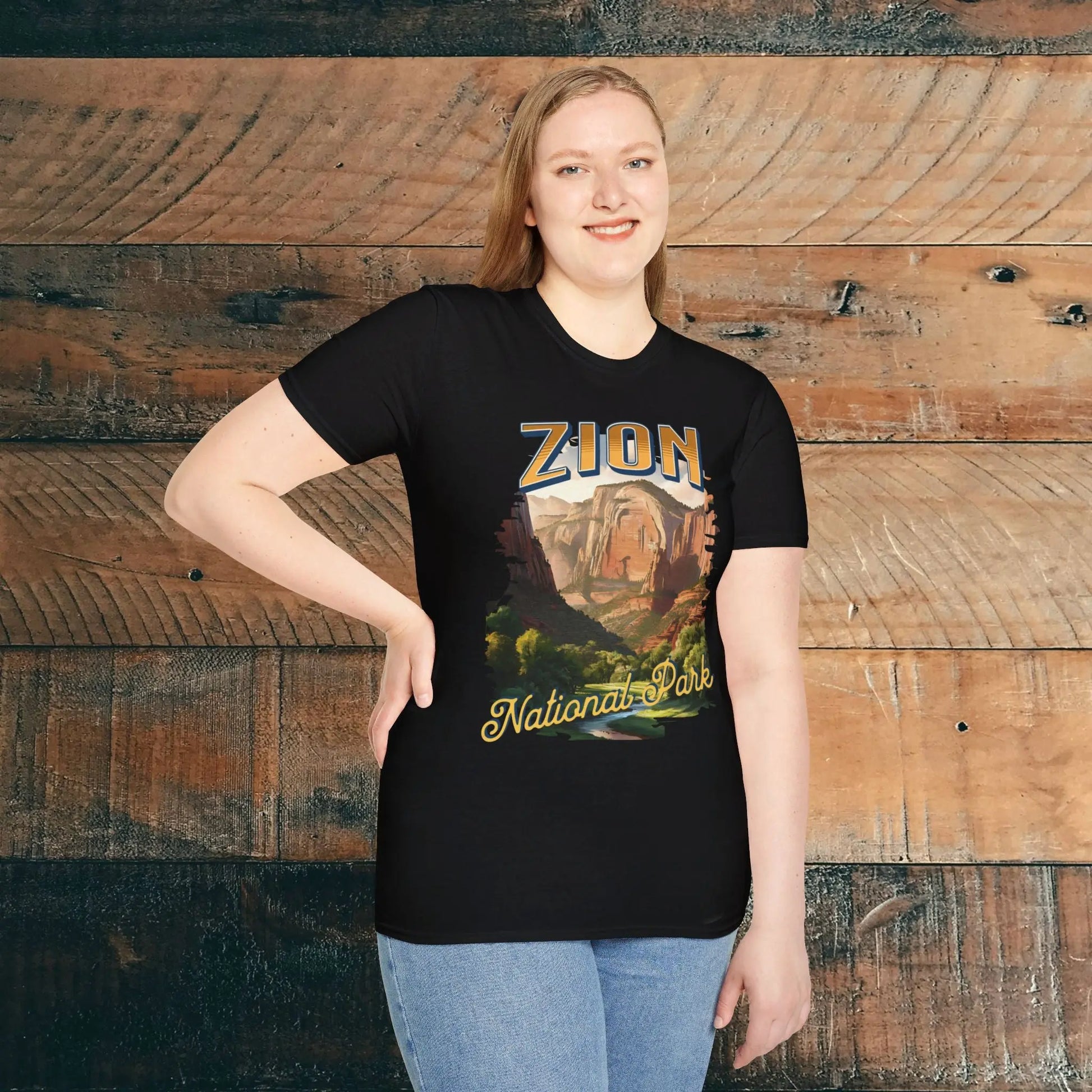 Zion National Park Unisex Fit Scenic T-Shirt Cotton Printify
