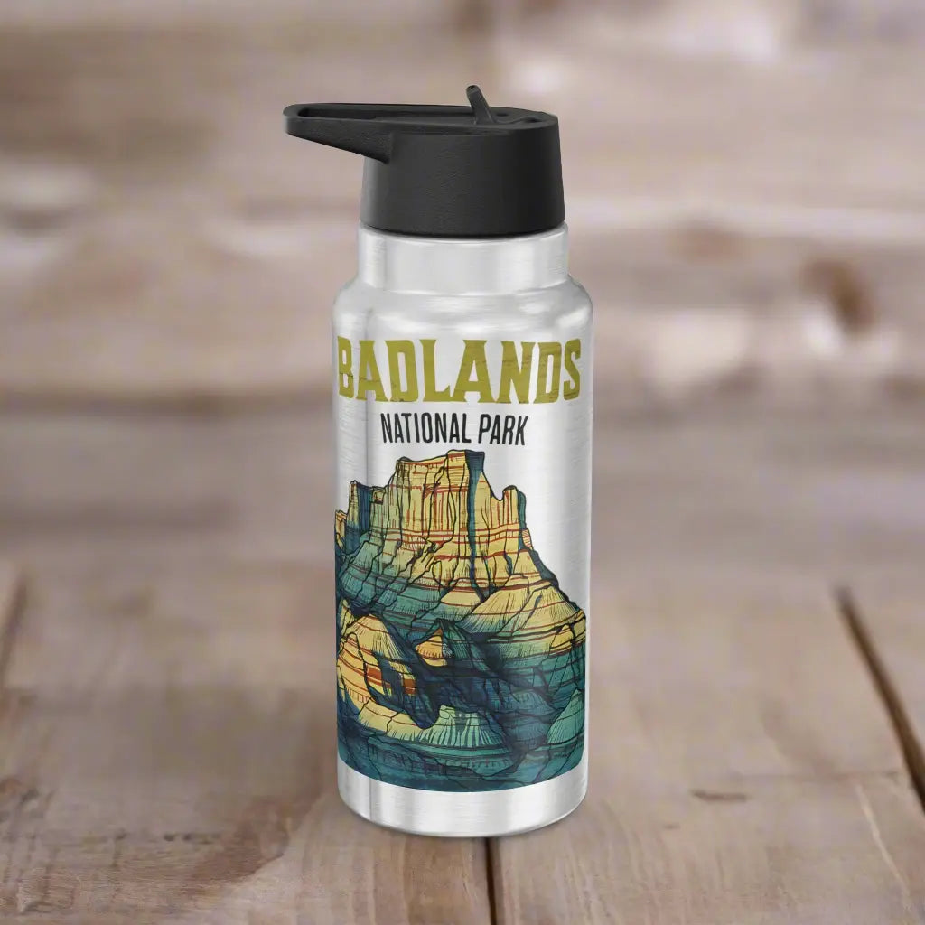 Badlands National Park Insulated Water Bottle Tumbler 32oz - Park Service Apparel