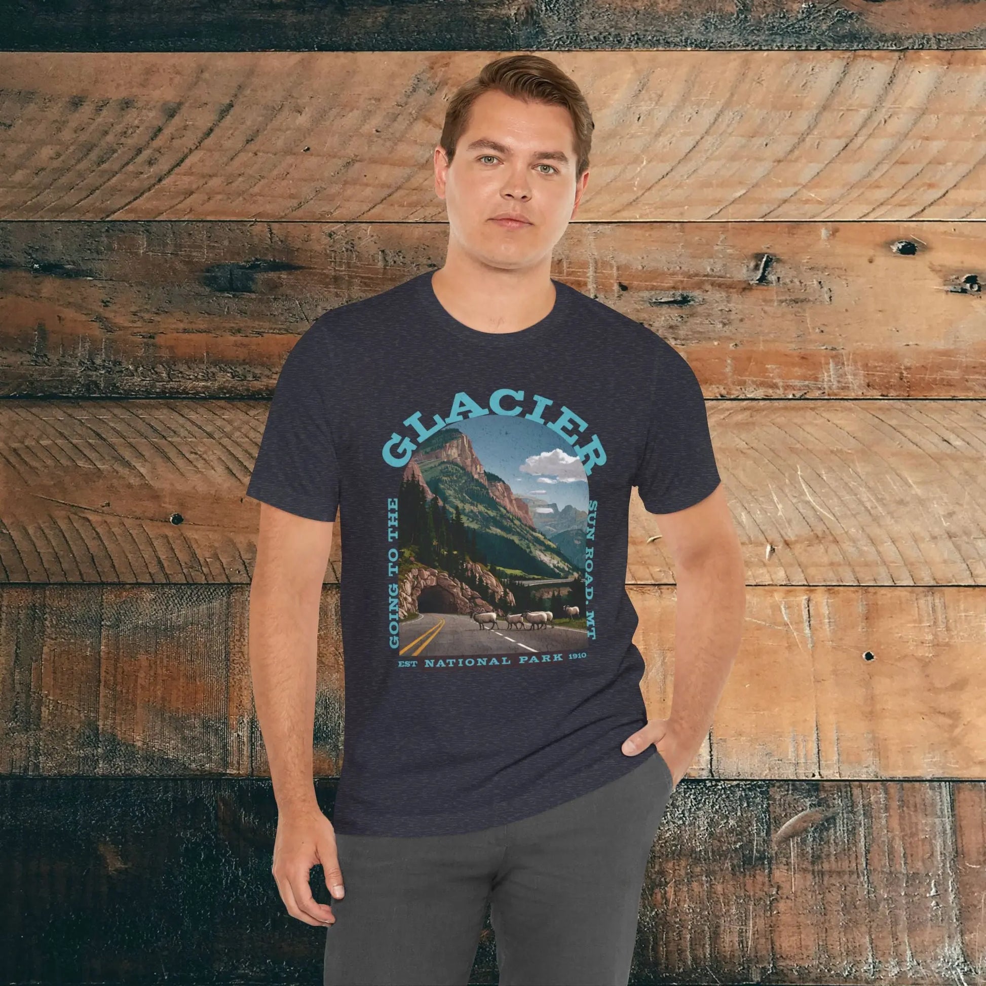 Glacier National Park Unisex Fit T-Shirt Going To The Sun Road Montana - Park Service Apparel