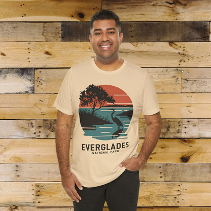 Everglades National Park Unisex Fit T-Shirt Logo Retro Sunset - Park Service Apparel