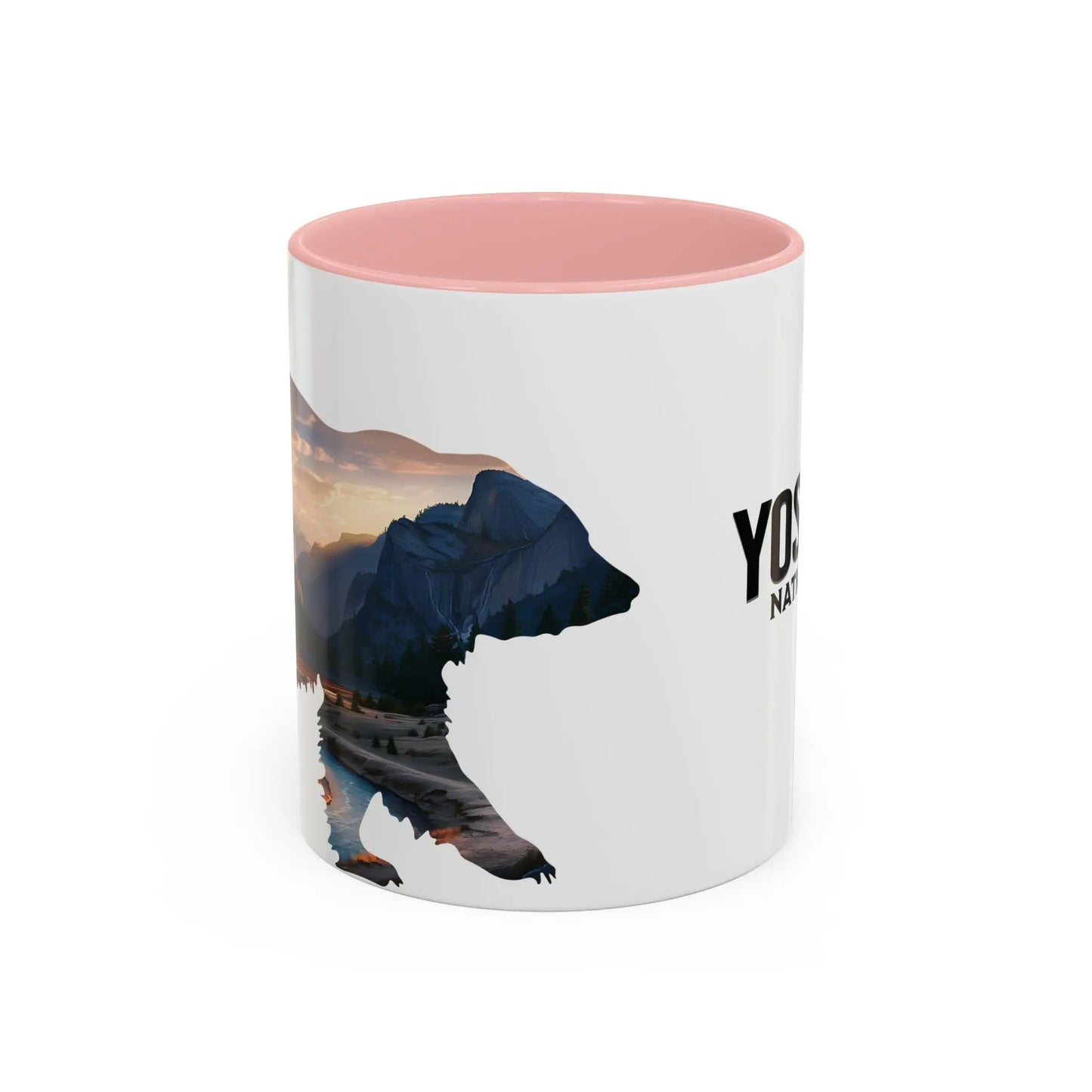 Yosemite National Park Valley Bear Accent Coffee Mug 11oz 15oz Blue Black Pink Red - Park Service Apparel