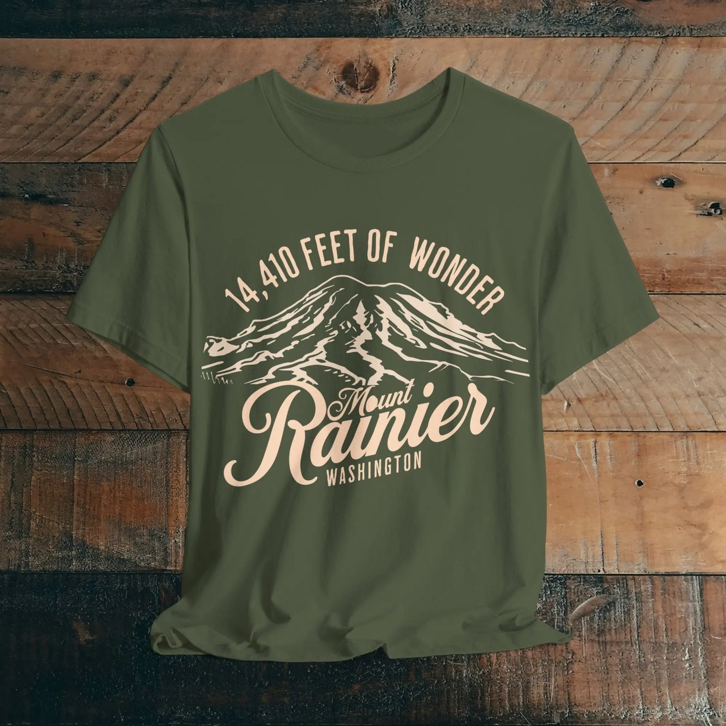 Mount Rainier Washington Unisex Soft Short Sleeve T-Shirt 14k Ft Of Wonder - Park Service Apparel