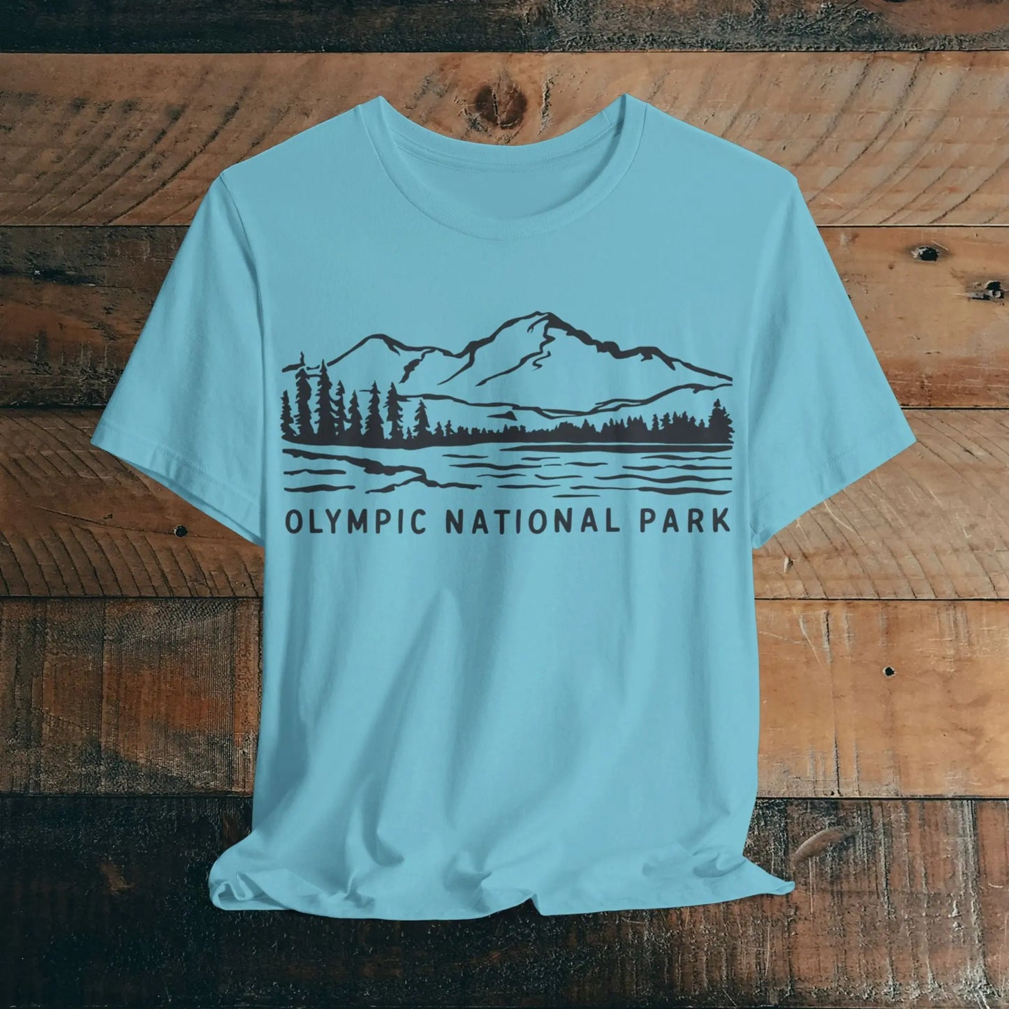 Olympic National Park Unisex Fit Soft T-Shirt Coastal Line Art - Park Service Apparel
