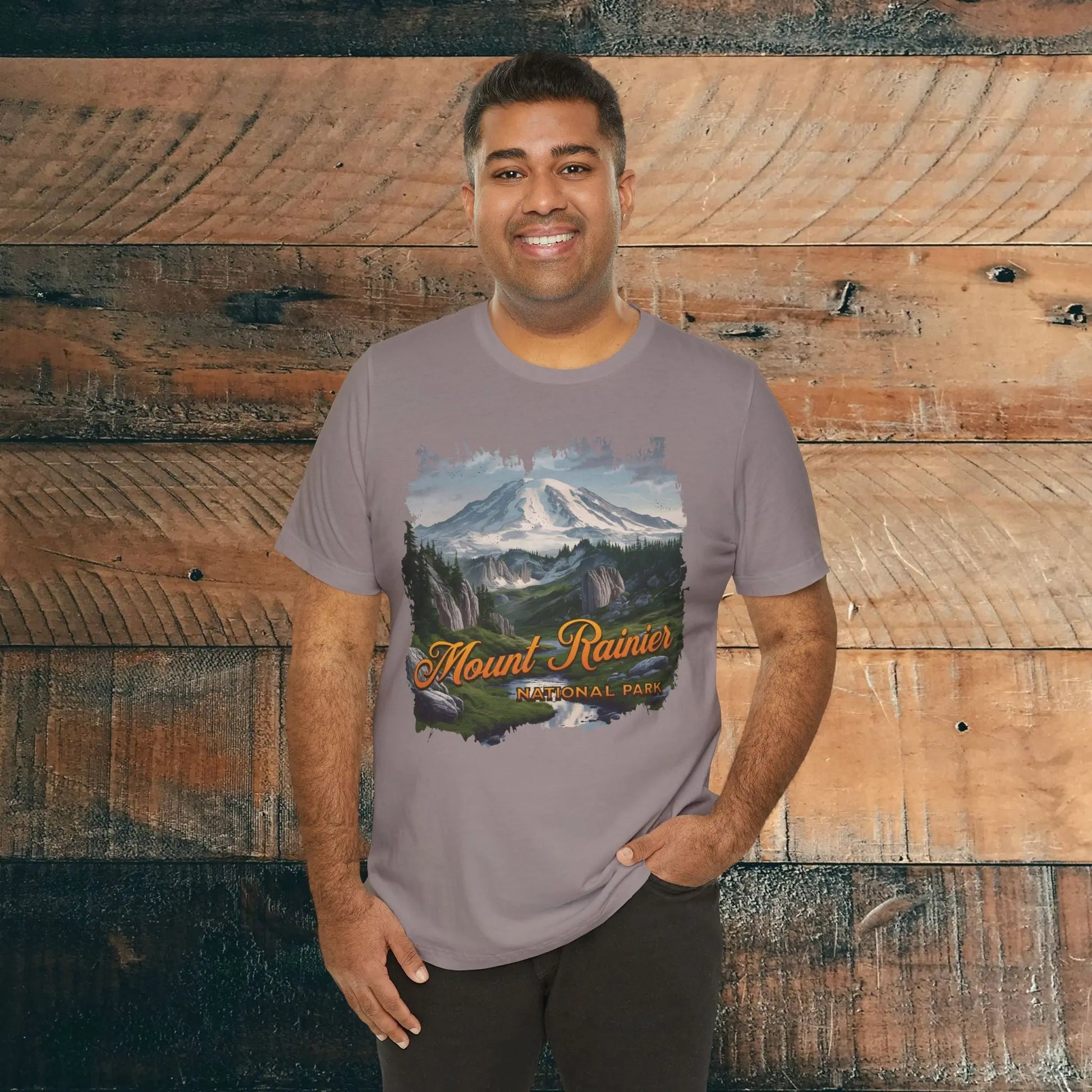Mount Rainier National Park Unisex Fit Soft Short Sleeve Tee - Park Service Apparel