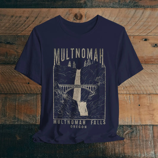 Multnomah Falls Oregon Unisex Fit Soft T-shirt - Park Service Apparel