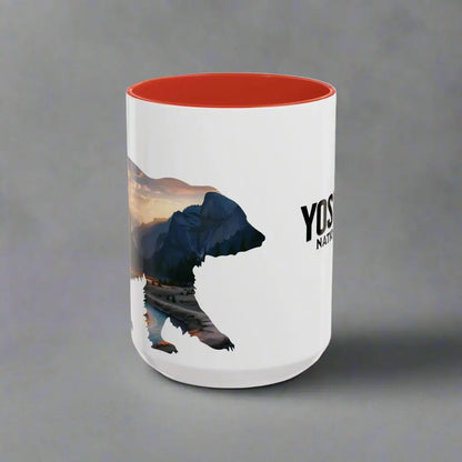 Yosemite National Park Valley Bear Accent Coffee Mug 11oz 15oz Blue Black Pink Red - Park Service Apparel