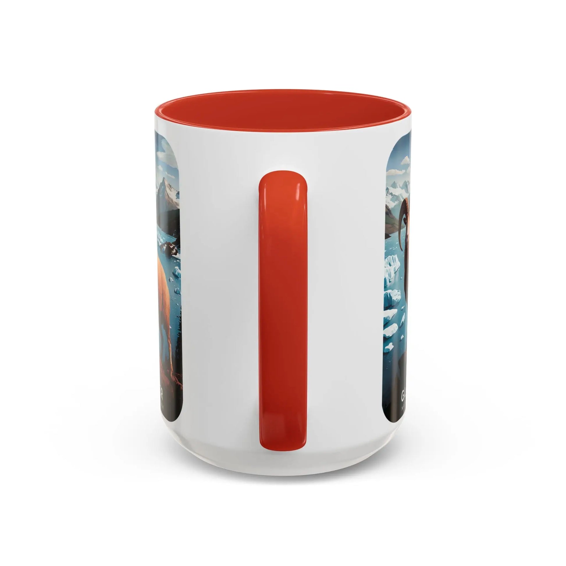 Glacier National Park Big Horned Sheep Scenic Coffee Mug 11oz 15oz Blue Black Pink Red - Park Service Apparel