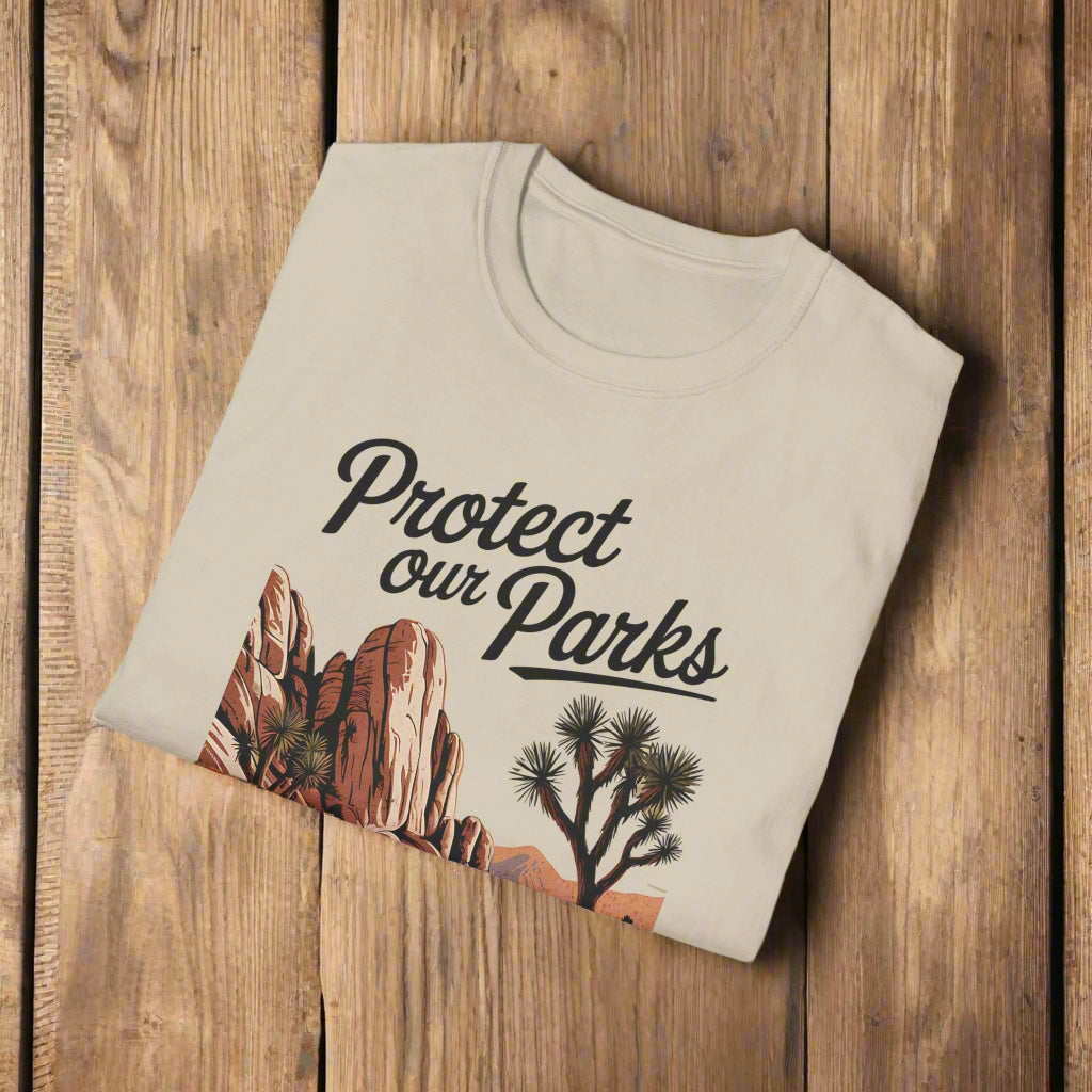 Protect Our Parks Joshua Tree National Park Unisex Fit Soft T-Shirt Printify