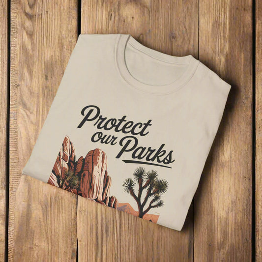 Protect Our Parks Joshua Tree National Park Unisex Fit Soft T-Shirt Printify