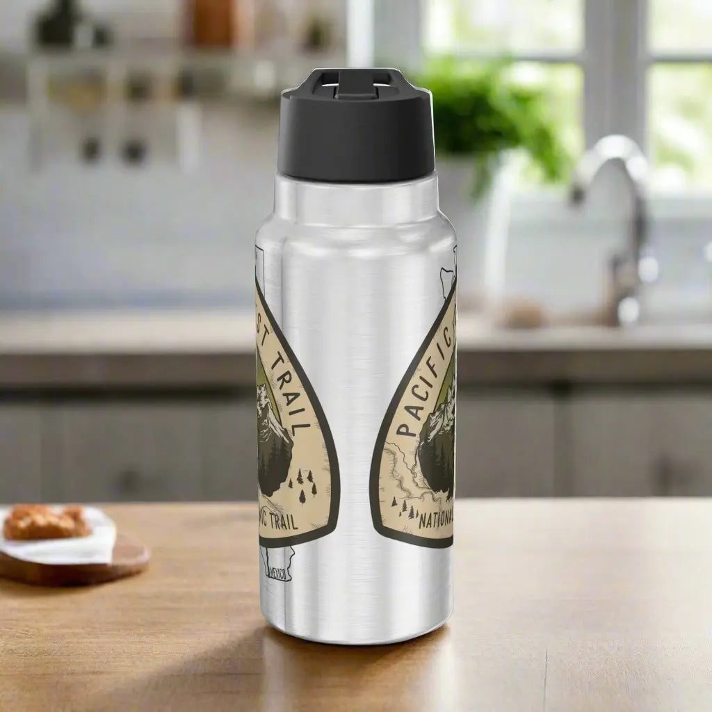 Pacific Crest Trail PCT National Scenic Insulated Water Bottle Tumbler 32oz Map Logo - Park Service Apparel