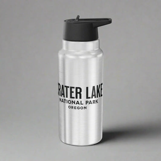 Crater Lake National Park Insulated Water Bottle Tumbler 32oz Oregon - Park Service Apparel