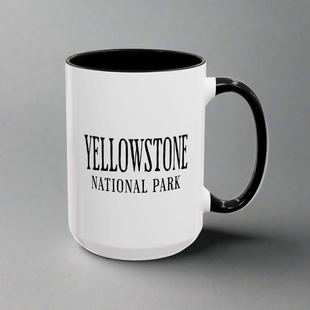Yellowstone National Park Wolf Accent Coffee Mug 11oz 15oz Printify