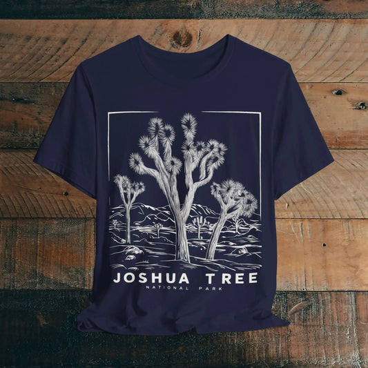 Joshua Tree National Park  Unisex Fit Soft T-Shirt Desert Line Art - Park Service Apparel