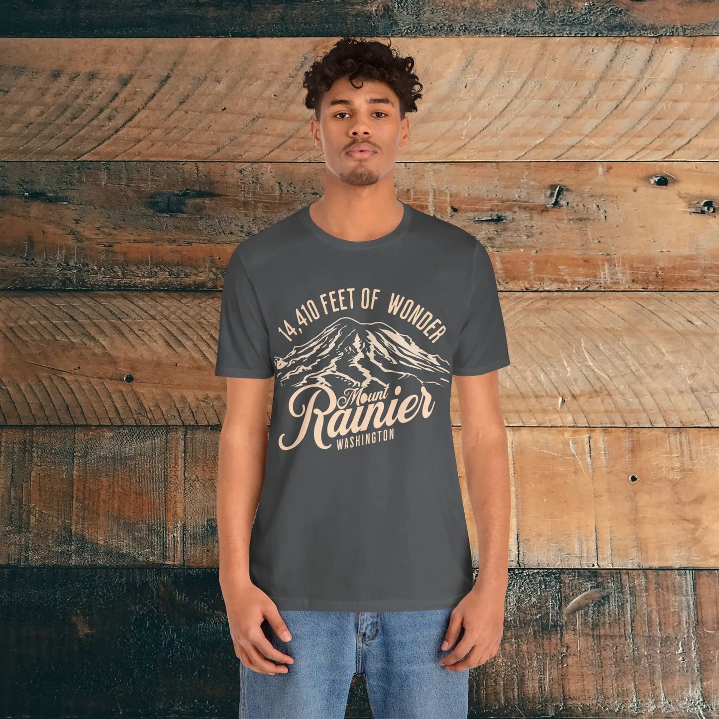 Mount Rainier Washington Unisex Soft Short Sleeve T-Shirt 14k Ft Of Wonder - Park Service Apparel