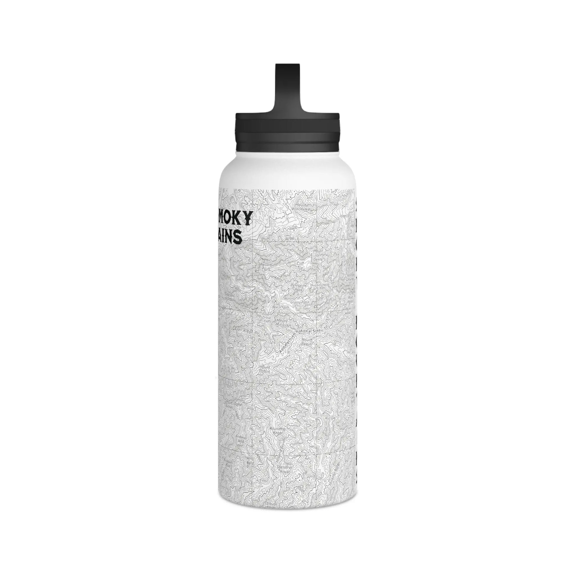 Great Smoky Mountains National Park Stainless Steel Water Bottle Handle Lid (3 Sizes, 3 Lid Options) Appalachian Trail Clingmans Dome - Park Service Apparel