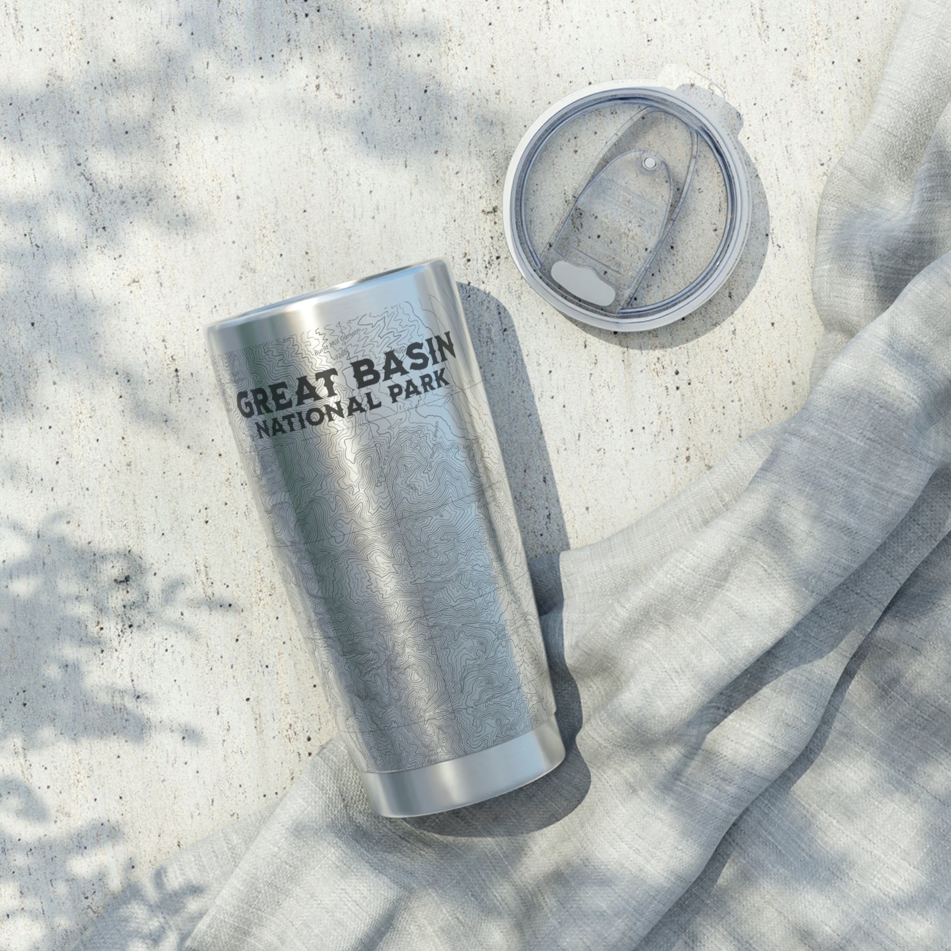 Great Basin National Park Topographic Insulated Tumbler 20oz Printify