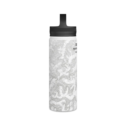 Denali National Park Topographic Stainless Steel Water Bottle Handle Lid Alaska 20,310 Ft. - Park Service Apparel