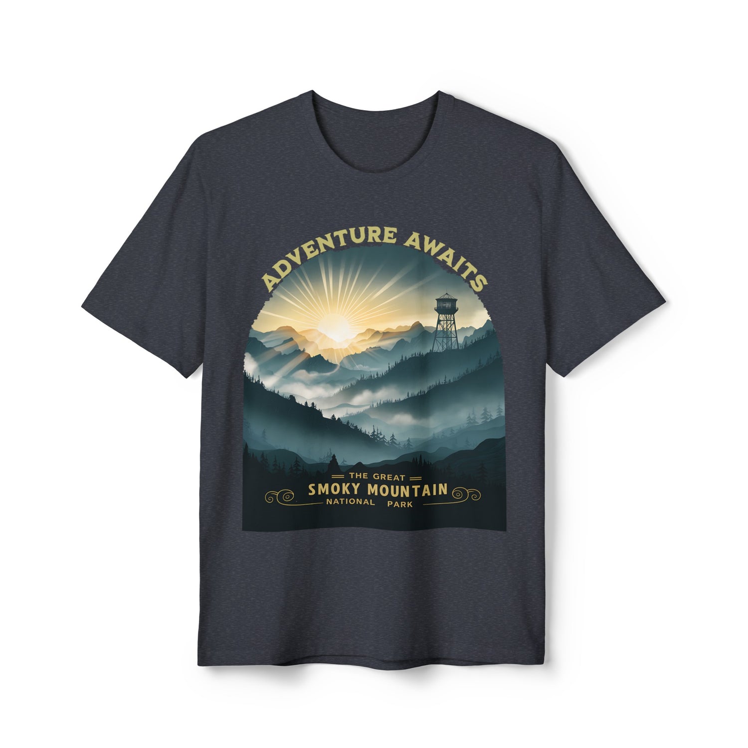 Recycled Smoky Mountain National Park Scenic Unisex T-Shirt (Size,Color Options) - Park Service Apparel