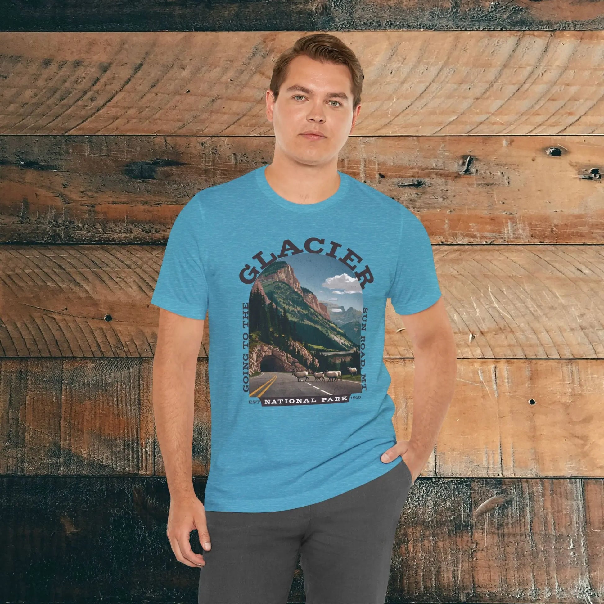 Glacier National Park Unisex Fit T-Shirt Going To The Sun Road Montana - Park Service Apparel