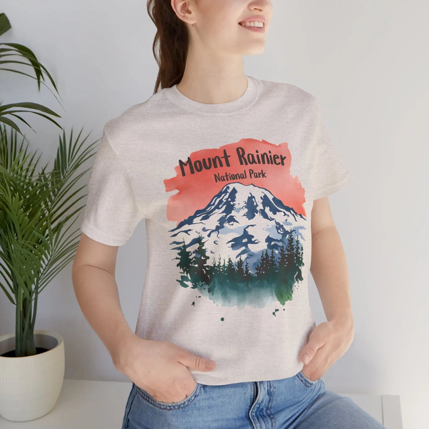 Mount Rainier National Park Unisex Fit Soft T-Shirt - Park Service Apparel