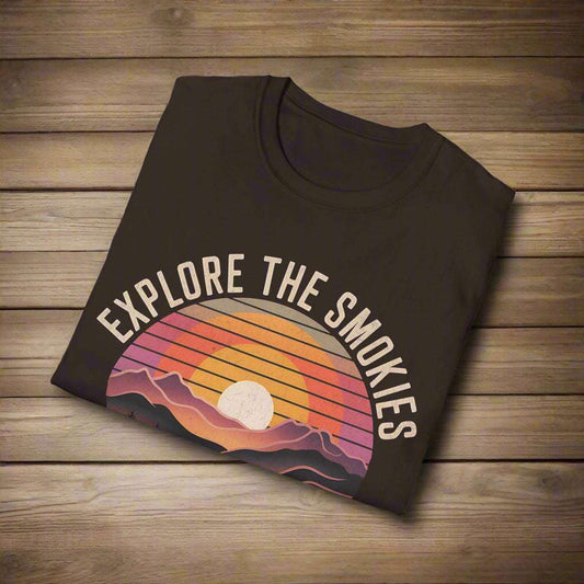 Explore the Smokies Great Smoky Mountains National Park Unisex Fit Soft T-Shirt Printify