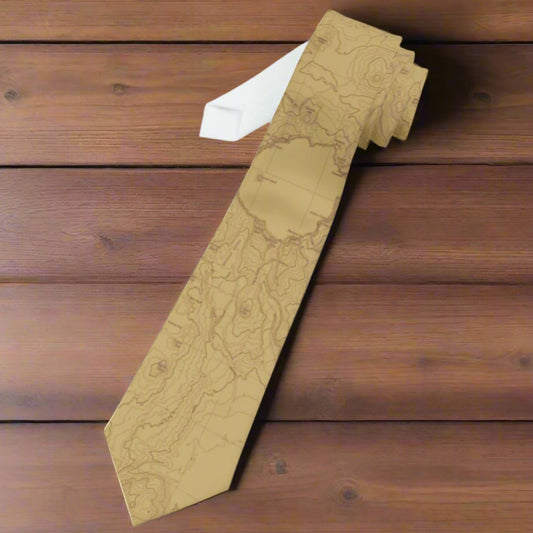 Crater Lake National Park Topographic Necktie USGS Topo Map Print Availble In Other Colors Upon Request