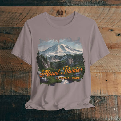 Mount Rainier National Park Unisex Fit Soft Short Sleeve Tee - Park Service Apparel