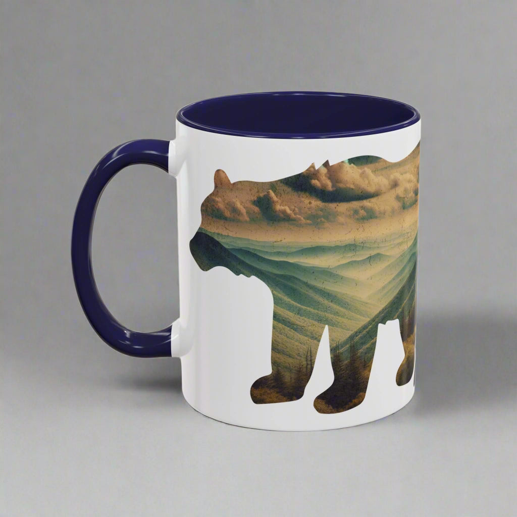 Great Smoky Mountains National Park Colored Coffee Mug 11oz 15oz Bear Cup Printify