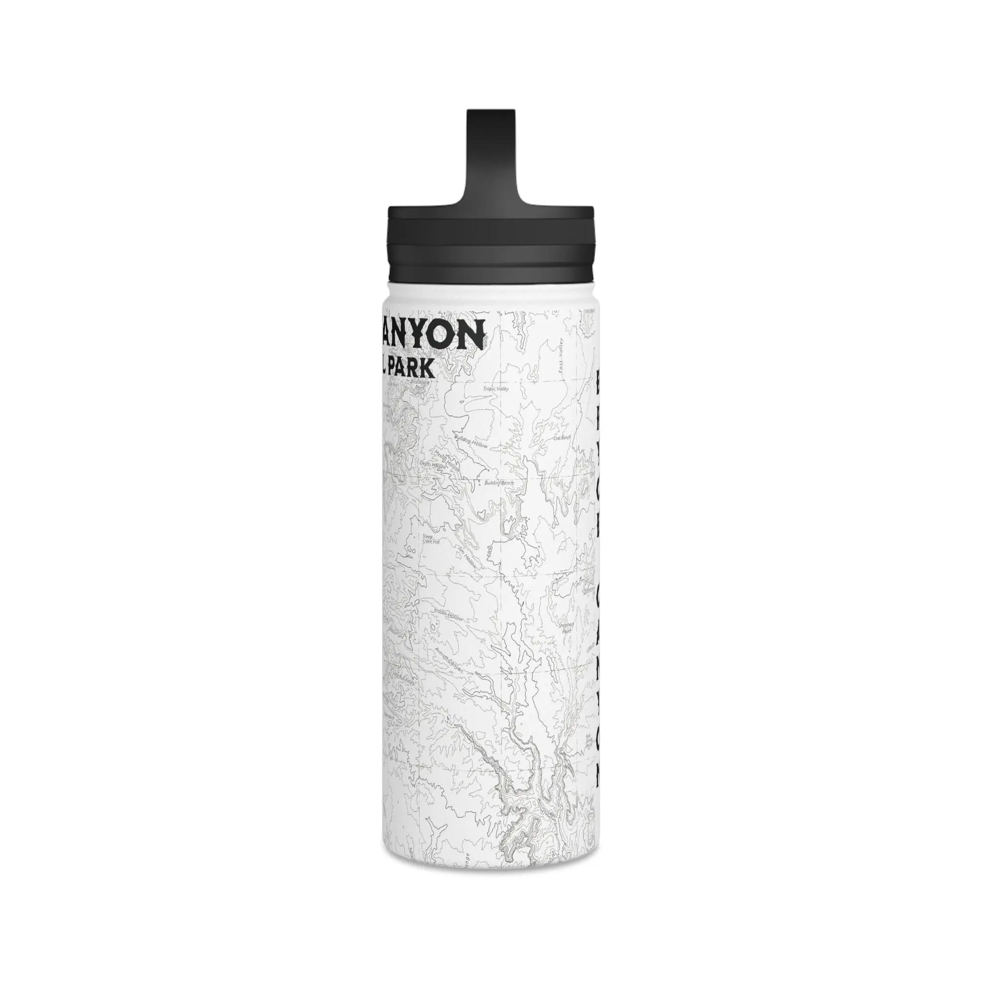 Bryce Canyon National Park Topographic Stainless Steel Water Bottle Handle Lid - Park Service Apparel