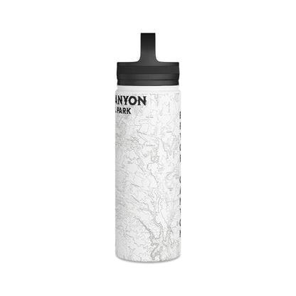 Bryce Canyon National Park Topographic Stainless Steel Water Bottle Handle Lid - Park Service Apparel