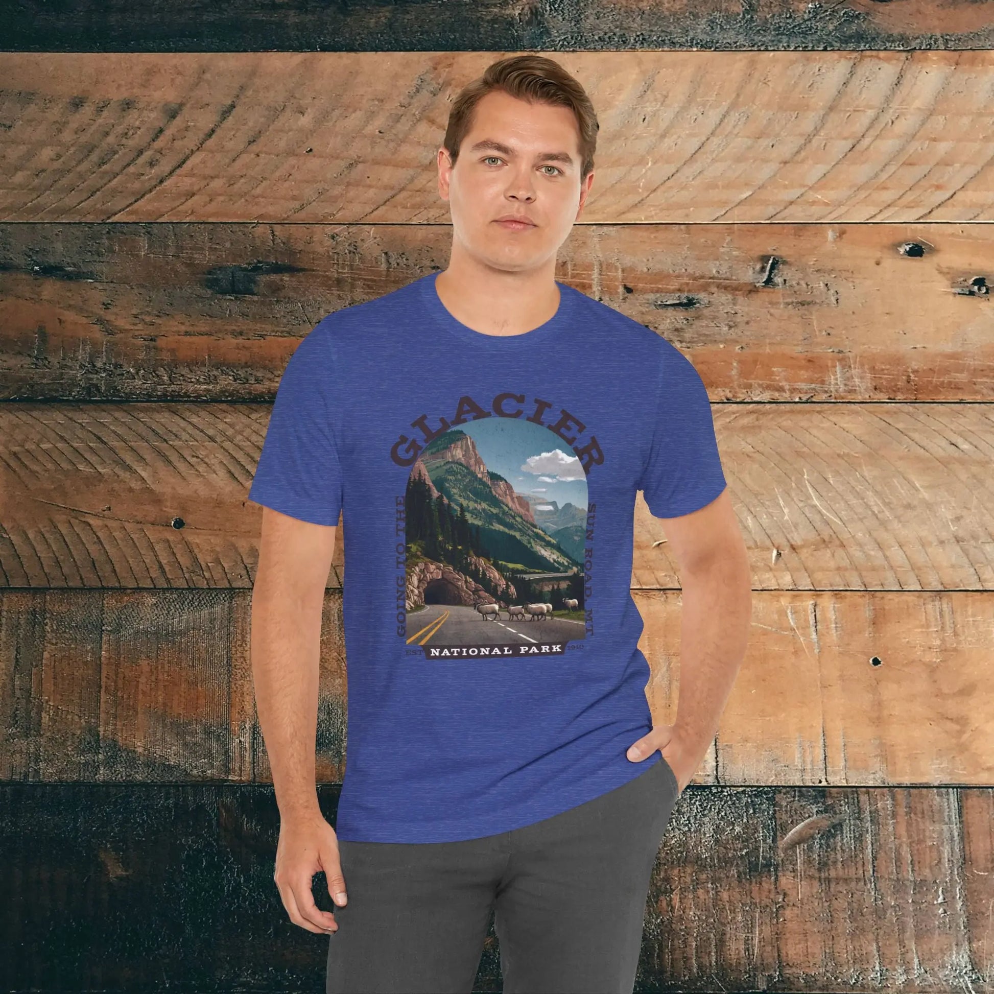 Glacier National Park Unisex Fit T-Shirt Going To The Sun Road Montana - Park Service Apparel