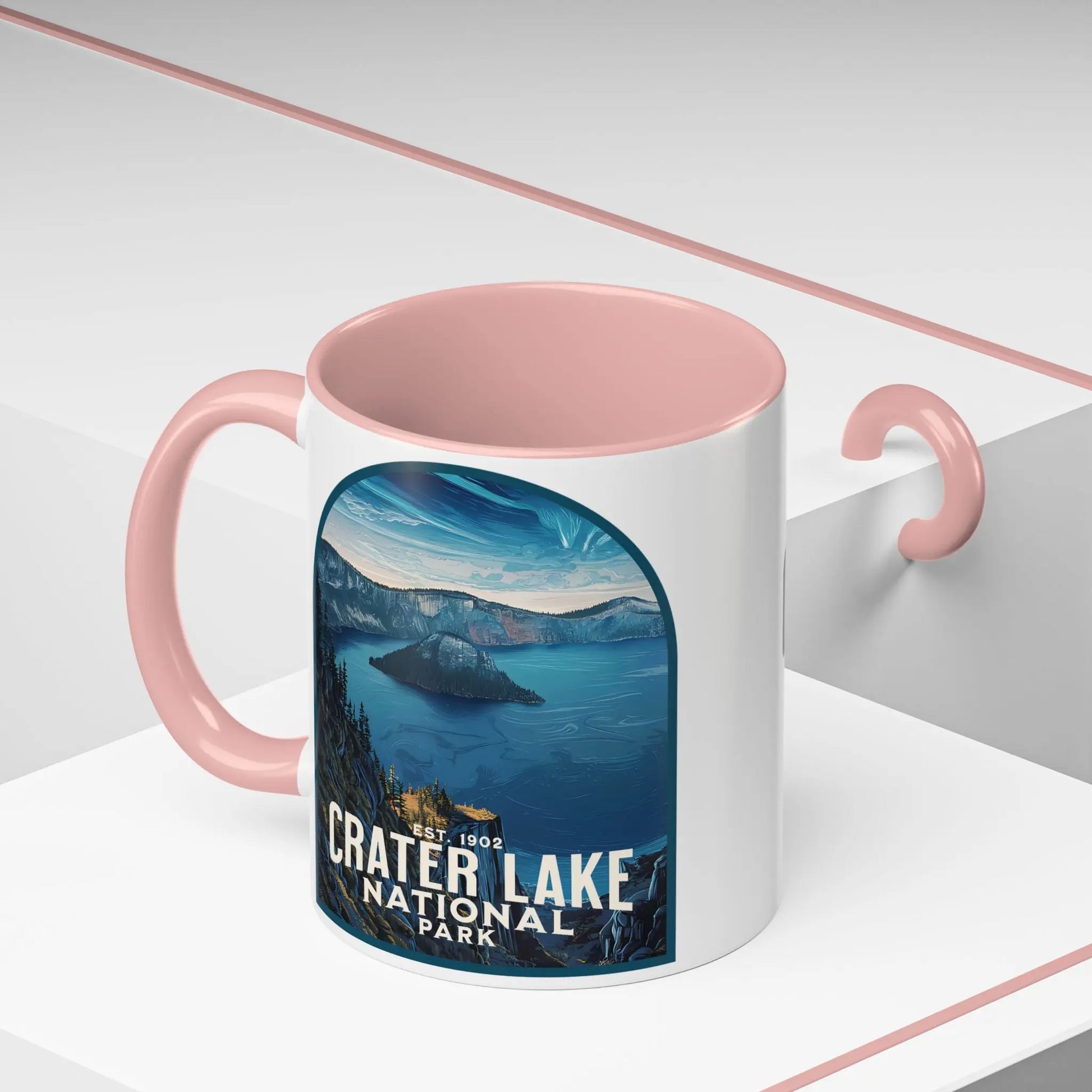 Crater Lake National Park Coffee Mug 11oz 15oz Oregon Nature Blue Black Pink Red - Park Service Apparel