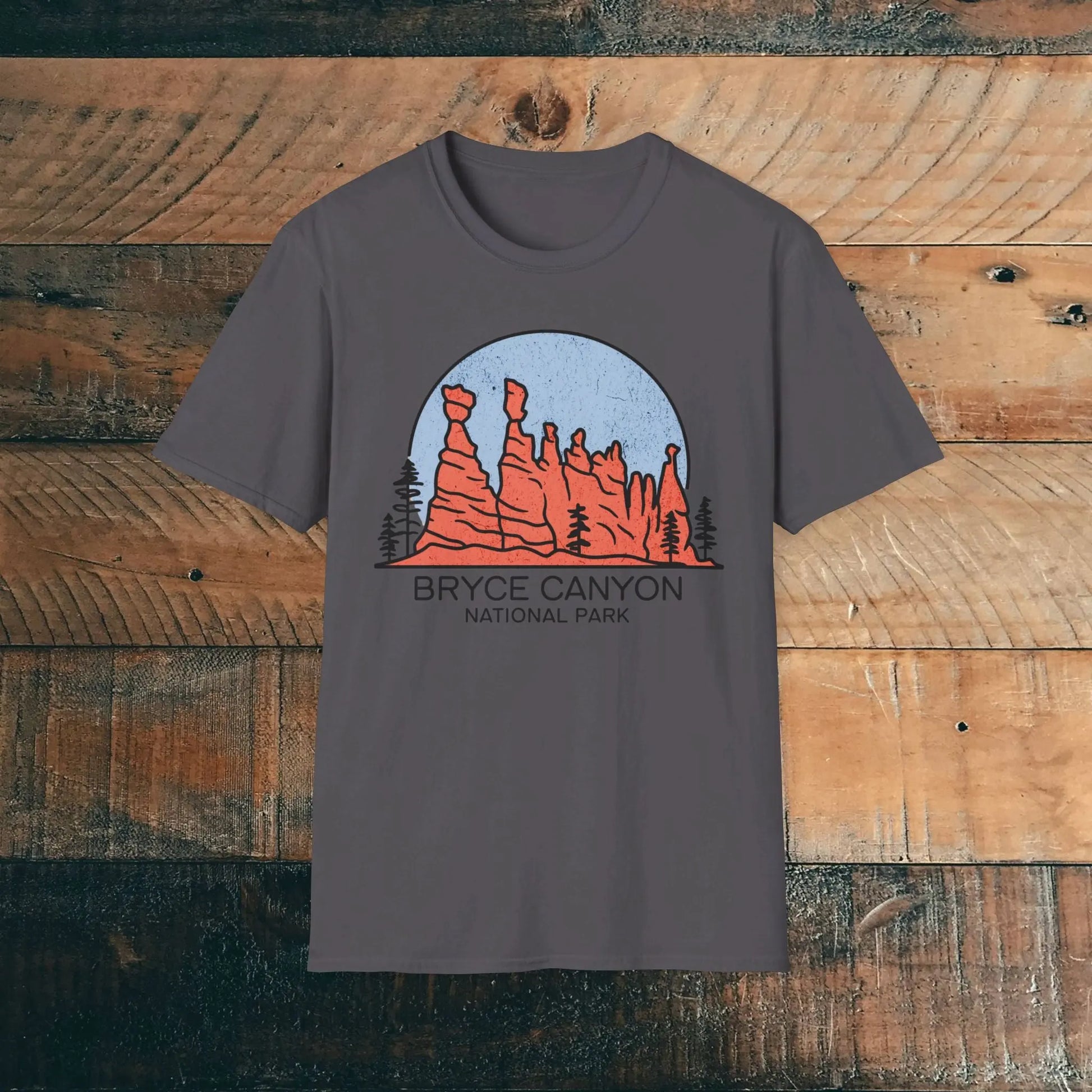 Bryce Canyon National Park Unisex Fit T-Shirt Utah Hoodoos Art - Park Service Apparel