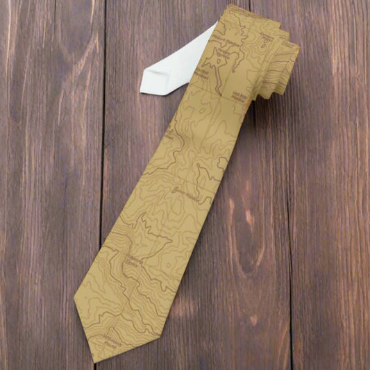 Yosemite National Park Topographic Necktie USGS Topo Map Print - Availble In Other Colors Upon Request