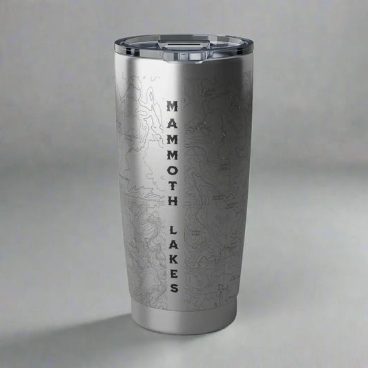 Mammoth Lakes California Topographic Tumbler 20oz USGS Map Print - Park Service Apparel