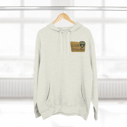 Glacier National Park Unisex Fit Fleece Hoodie Scenic Going to The Sun Road Big Horned Sheep - Park Service Apparel
