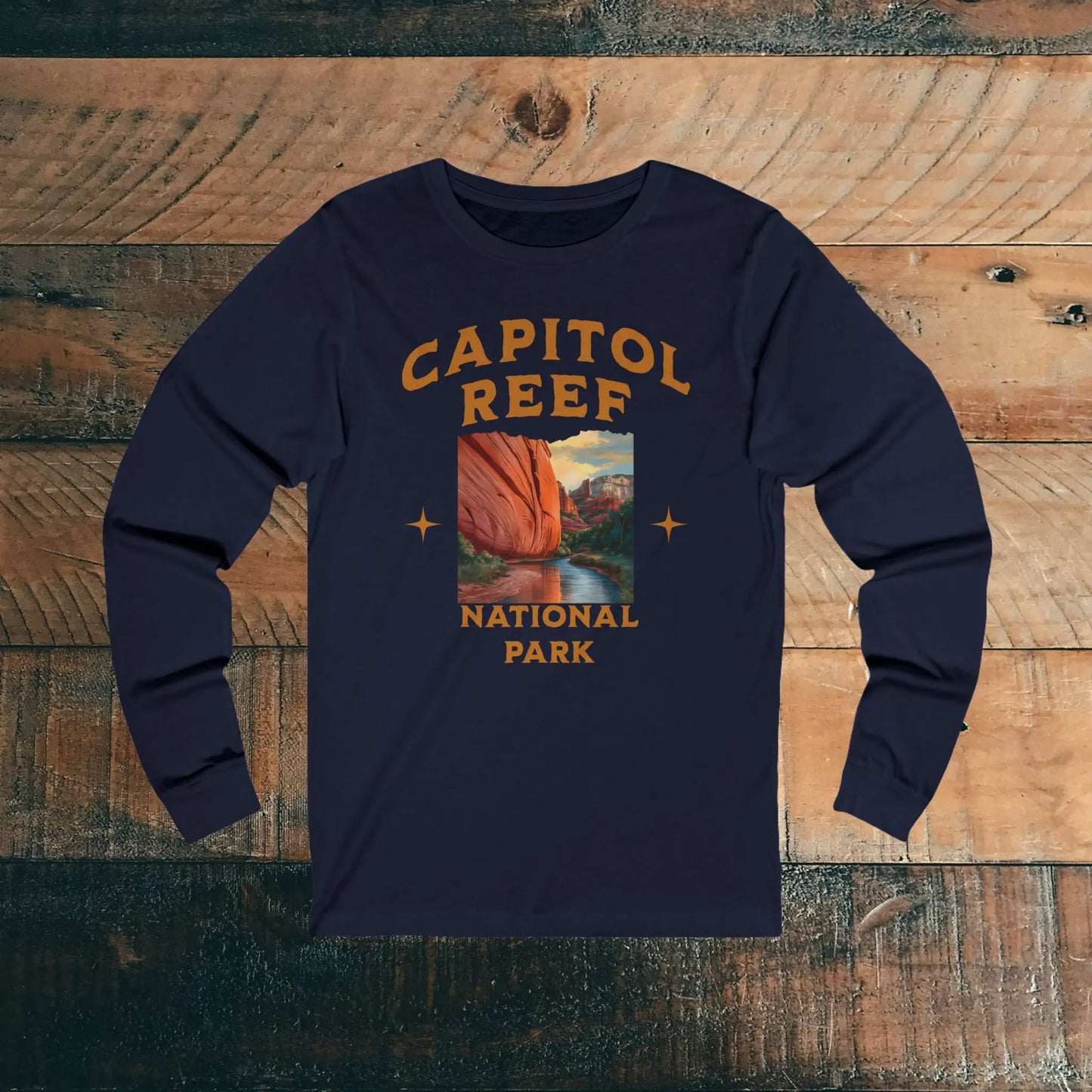 Capitol Reef National Park Unisex Fit Long Sleeve T-shirt Utah - Park Service Apparel