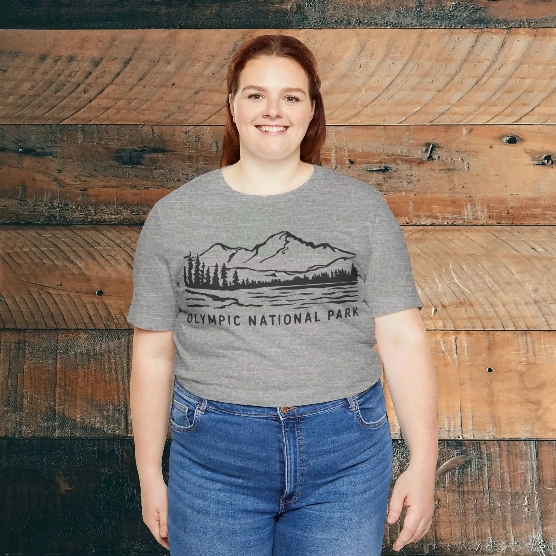 Olympic National Park Unisex Fit Soft T-Shirt Coastal Line Art - Park Service Apparel