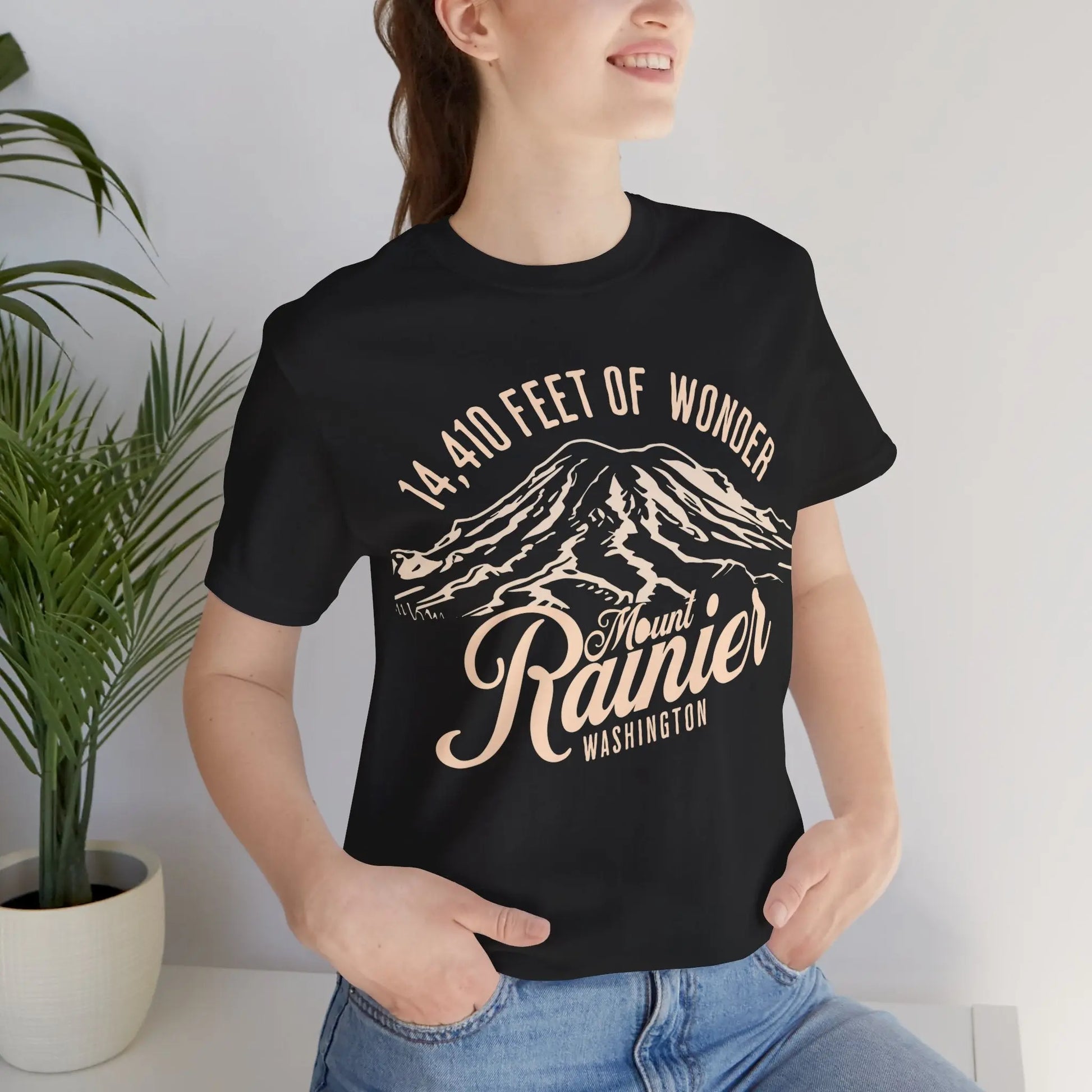 Mount Rainier Washington Unisex Soft Short Sleeve T-Shirt 14k Ft Of Wonder - Park Service Apparel
