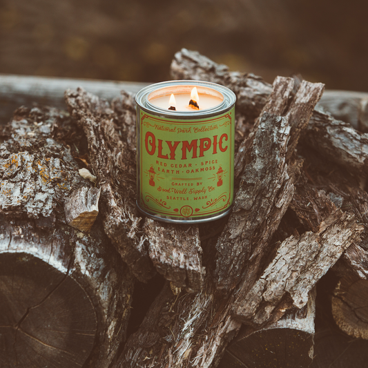 Olympic Candle - Evergreen, Cypress, Eucalyptus & Smoke Good & Well Supply Co.