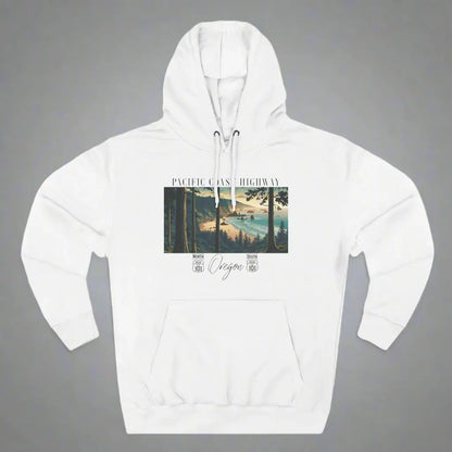 Pacific Coast Highway Oregon Shore Unisex Fit Fleece Hoodie HWY 101 - Park Service Apparel