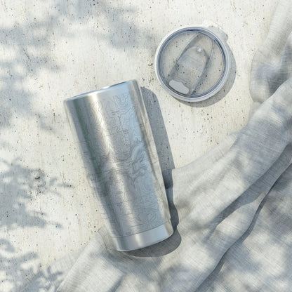 Yosemite National Park Topographic Tumbler 20oz Double Walled Sealed Spill Resistant Lid - Park Service Apparel