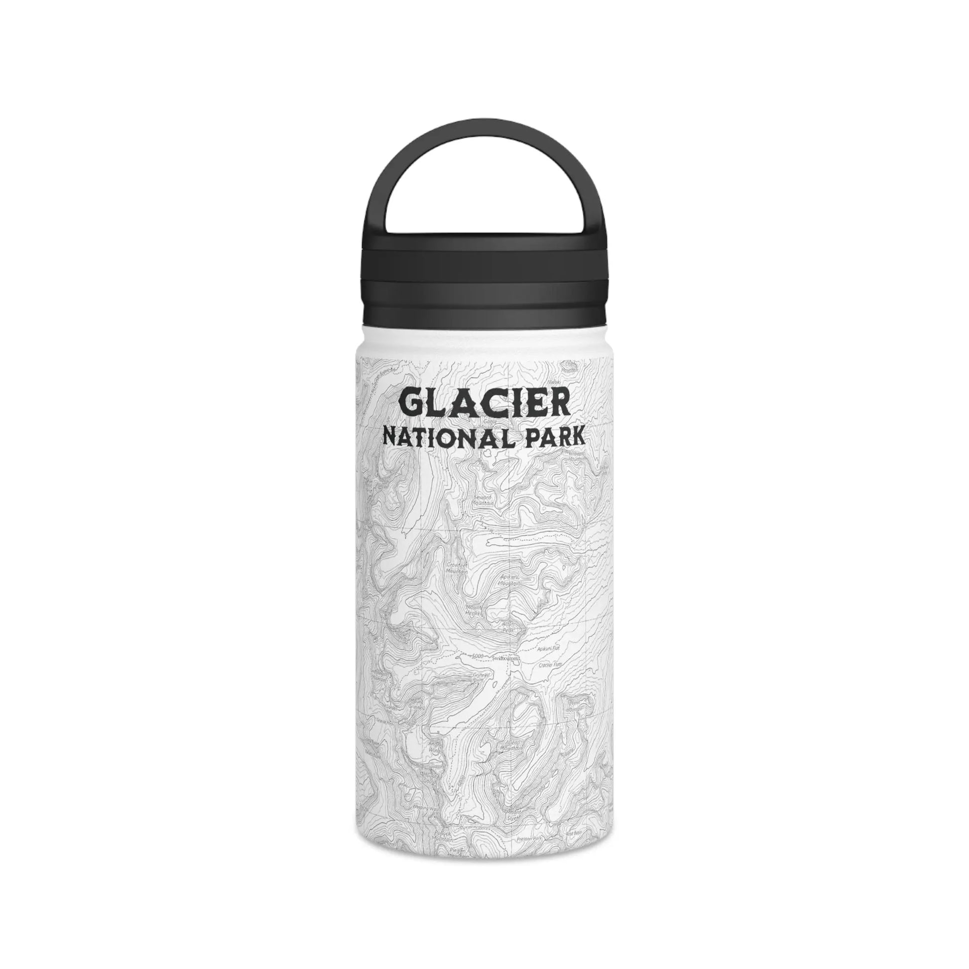 Glacier National Park Stainless Steel Water Bottle (3 Lids, 3 Sizes) - Park Service Apparel