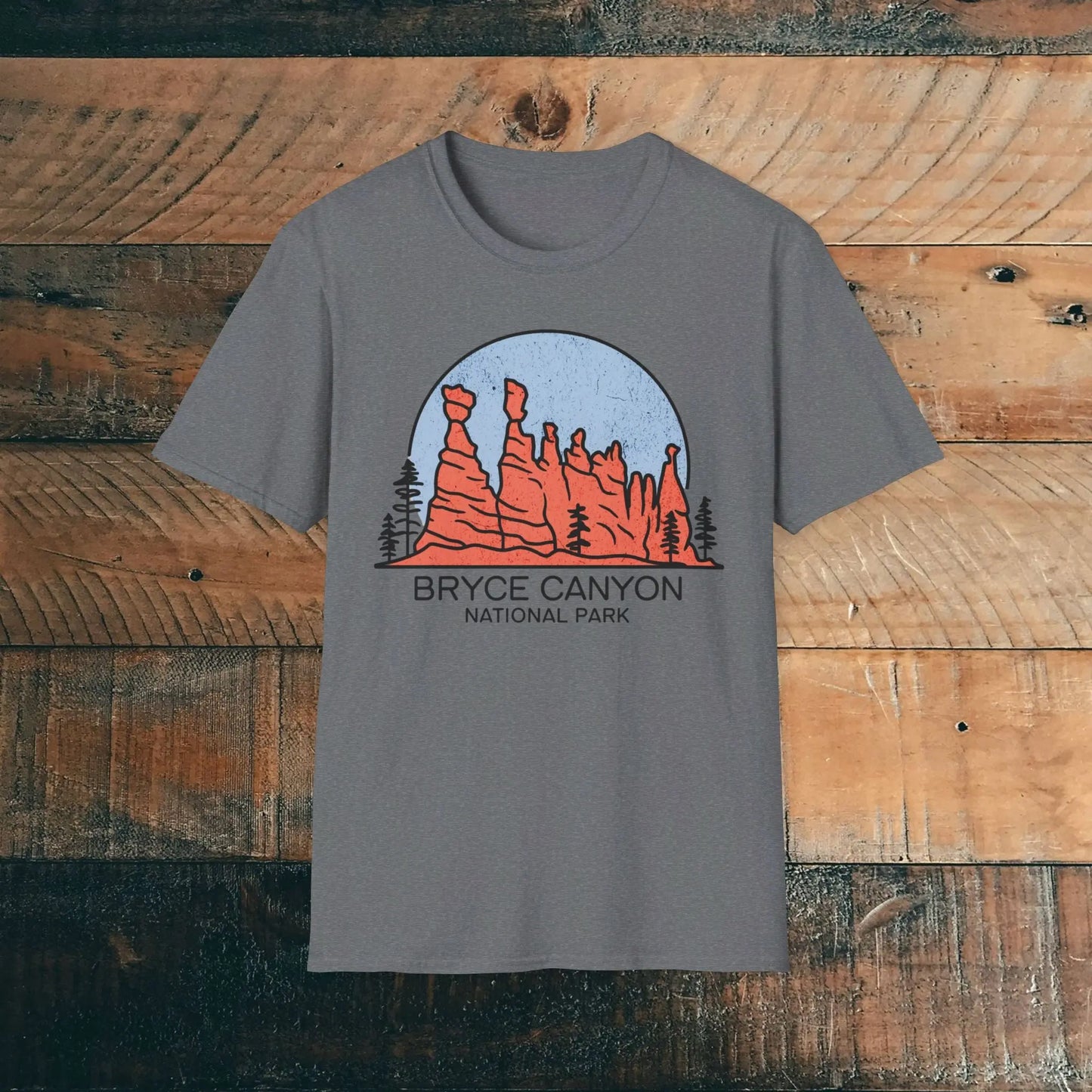 Bryce Canyon National Park Unisex Fit T-Shirt Utah Hoodoos Art - Park Service Apparel