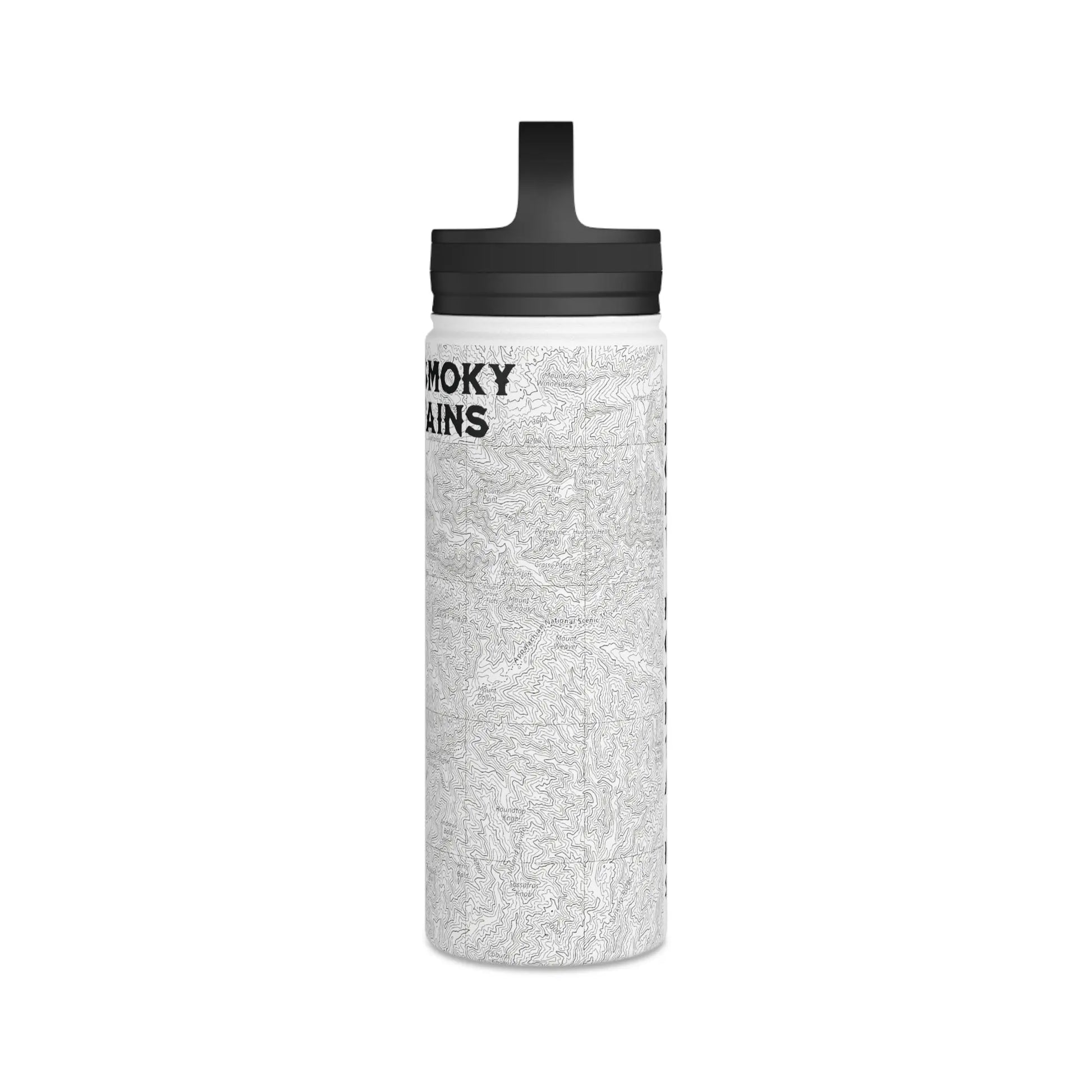 Great Smoky Mountains National Park Stainless Steel Water Bottle Handle Lid (3 Sizes, 3 Lid Options) Appalachian Trail Clingmans Dome - Park Service Apparel