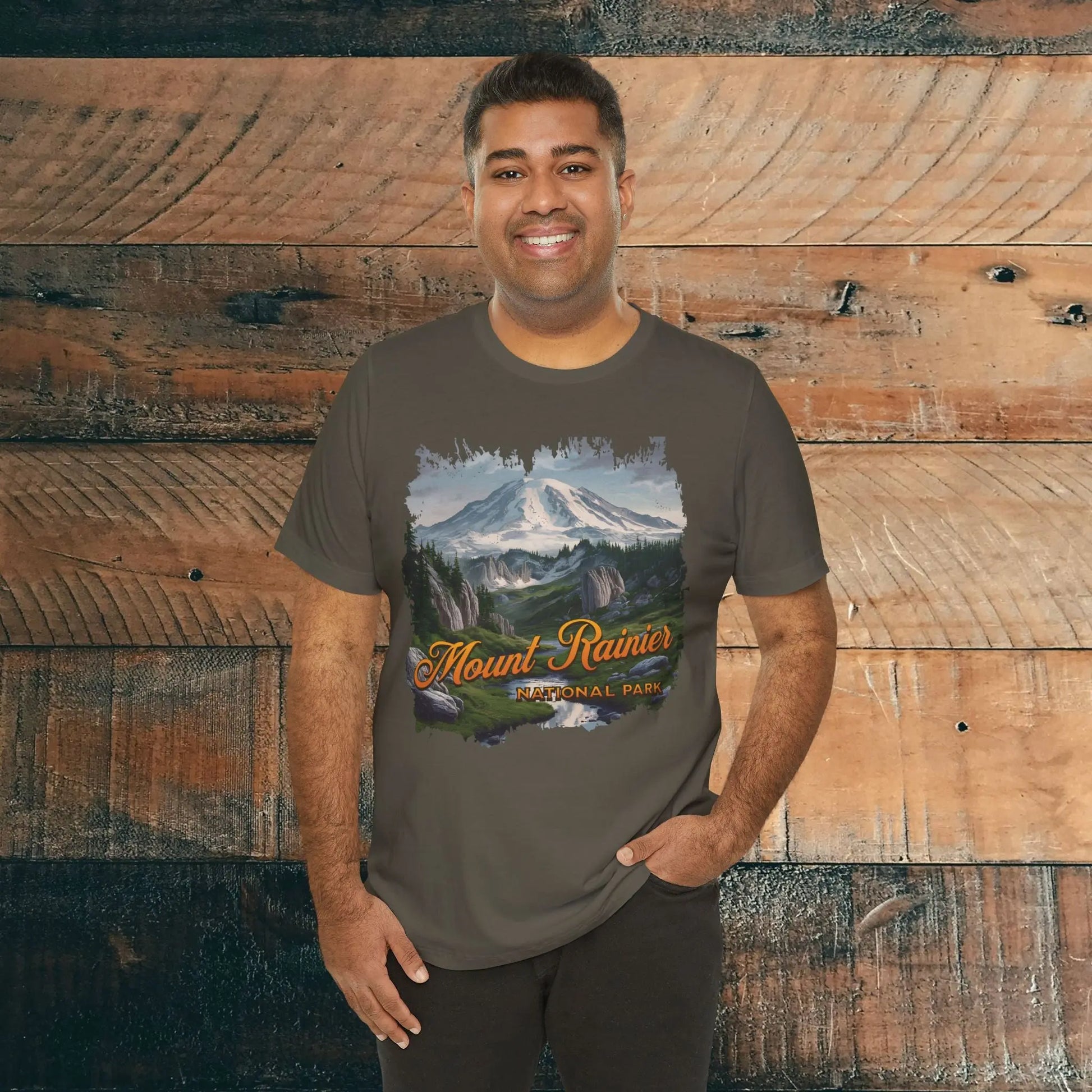 Mount Rainier National Park Unisex Fit Soft Short Sleeve Tee - Park Service Apparel