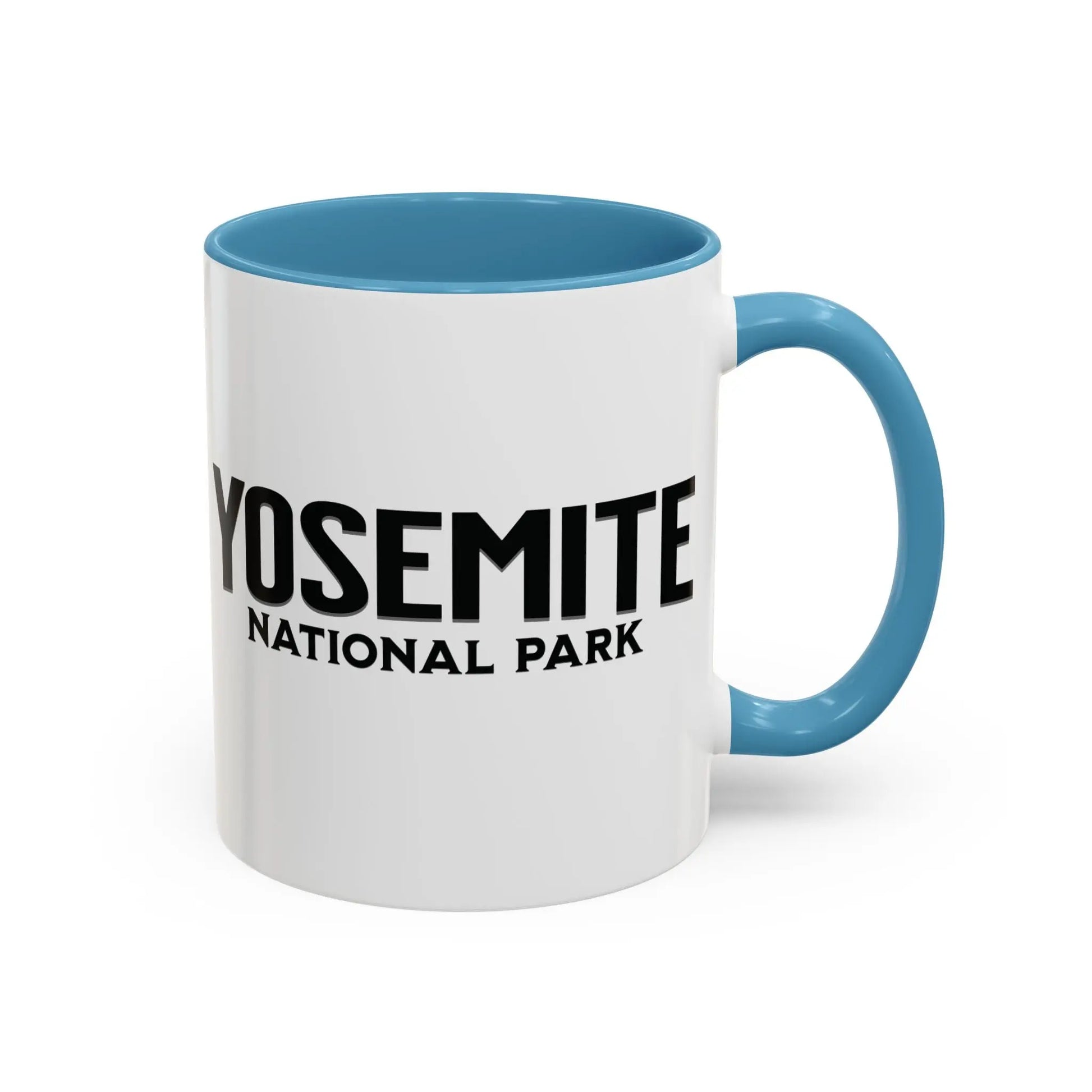 Yosemite National Park Line Art Accent Coffee Mug 11oz 15oz Blue Black Pink Red - Park Service Apparel