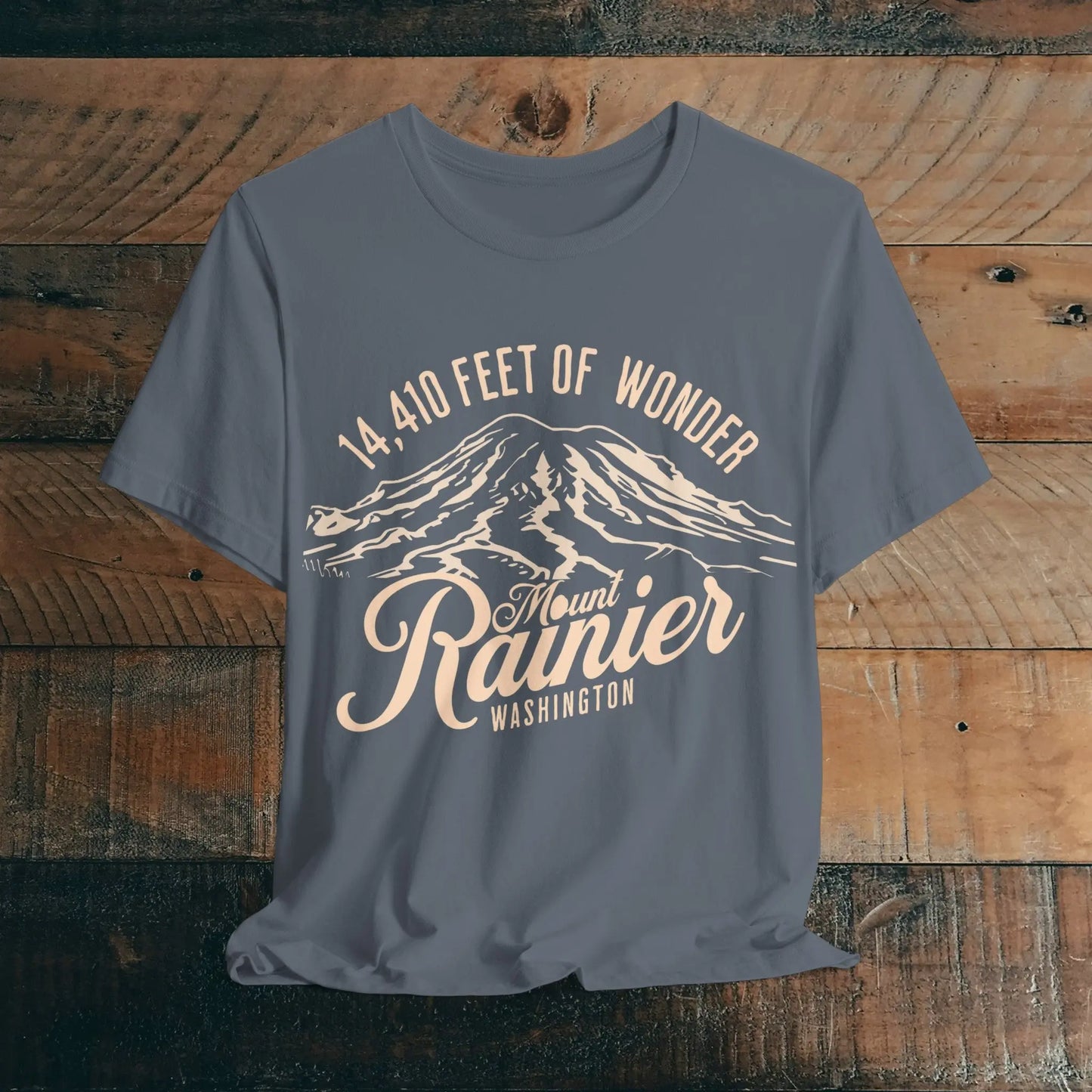 Mount Rainier Washington Unisex Soft Short Sleeve T-Shirt 14k Ft Of Wonder - Park Service Apparel