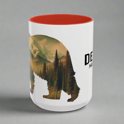 Denali National Park Bear Colored Coffee Mug 11oz 15oz Printify